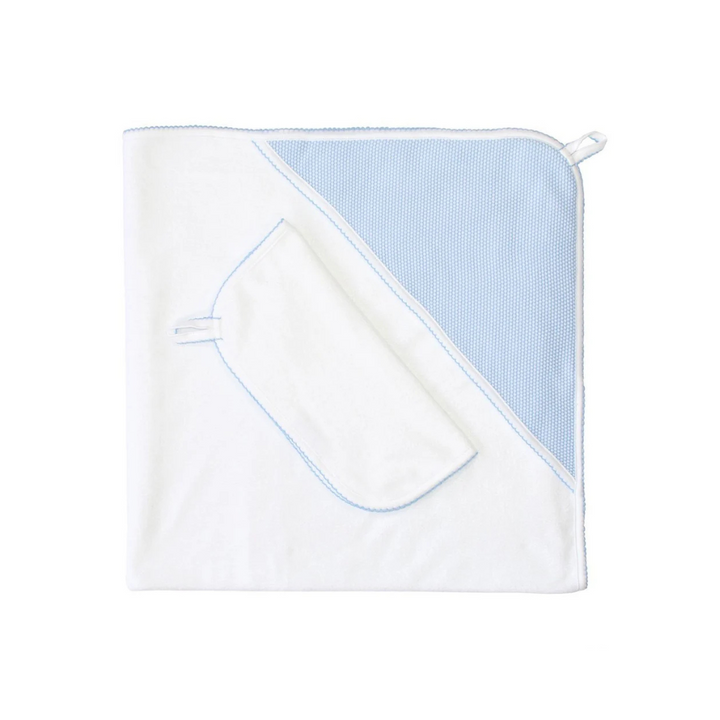Blue Bubble Hooded Towel