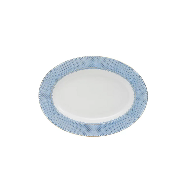 Mottahedeh Cornflower Blue Oval Platter