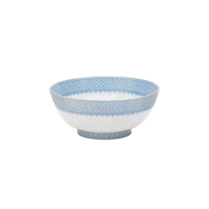 Mottahedeh Cornflower Blue Lace Round Serving Bowl