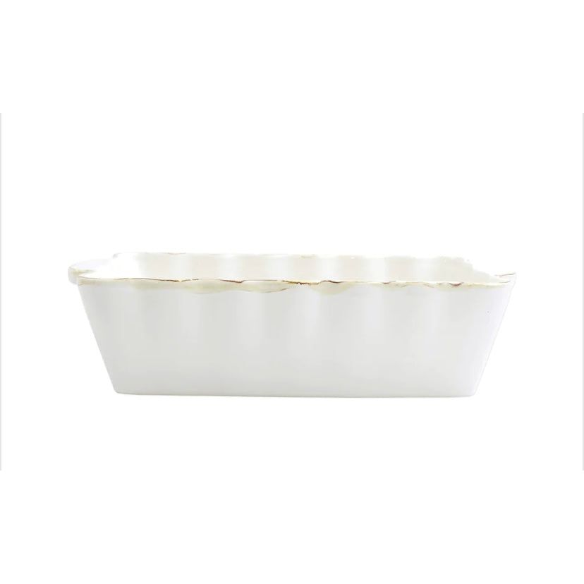 Vietri White Medium Rectangular Baker