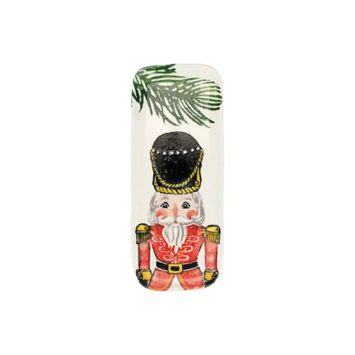 Vietri Nutcrackers Medium Rectangular Serving Tray