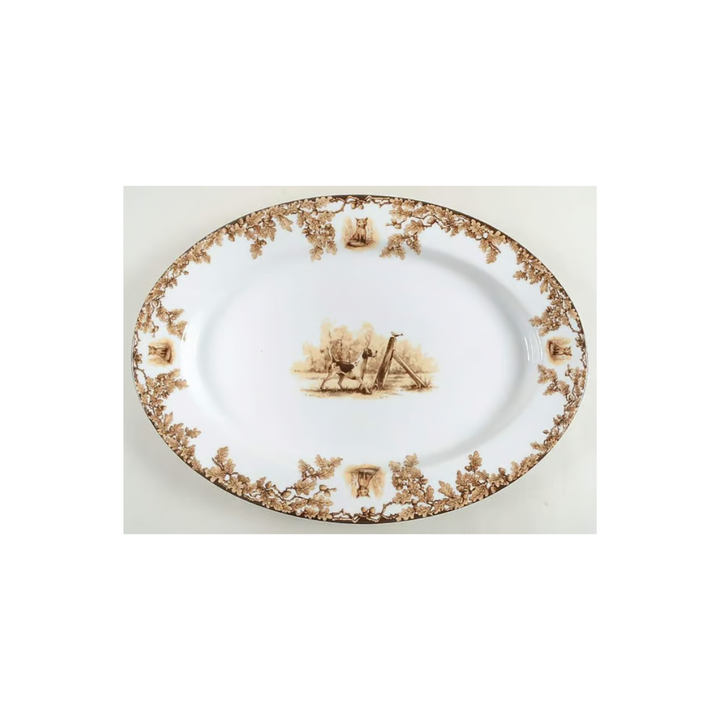 Aiken Dog 16 Inch Oval Platter