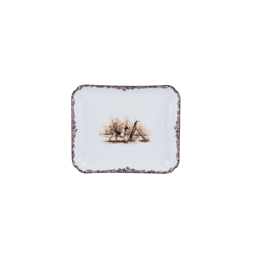 Aiken Dog 9 Inch Square Dish