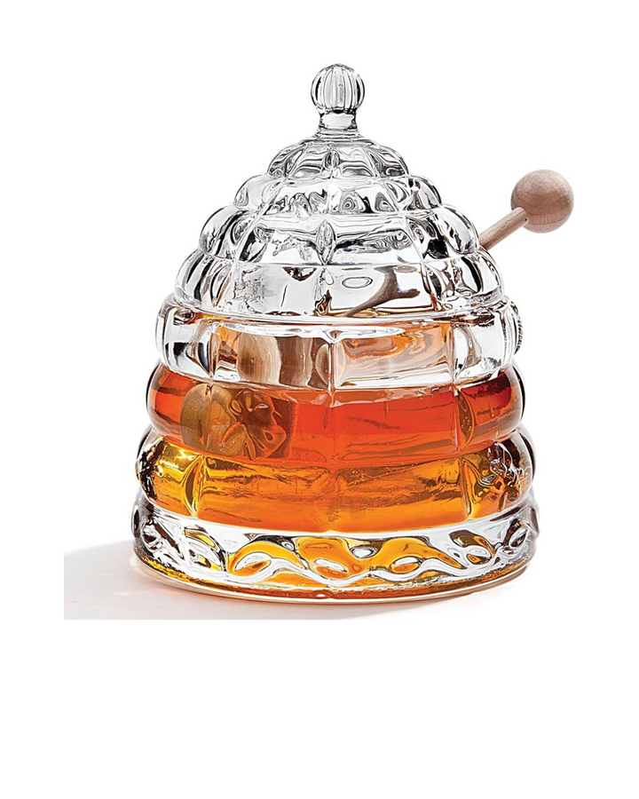 Beehive Crystal Honey Jar