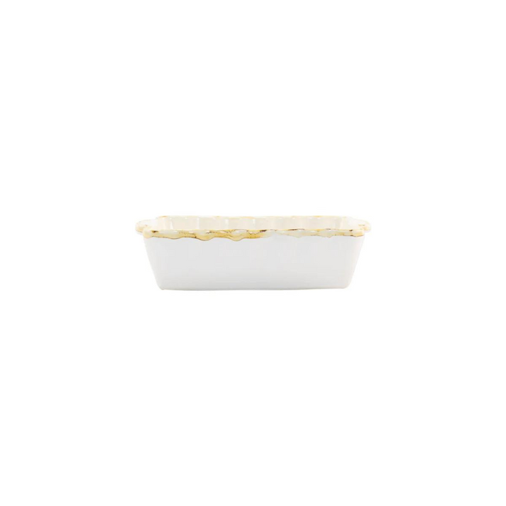 Vietri White Small Rectangular Baker