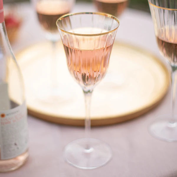Natalia Gold Wine Glass