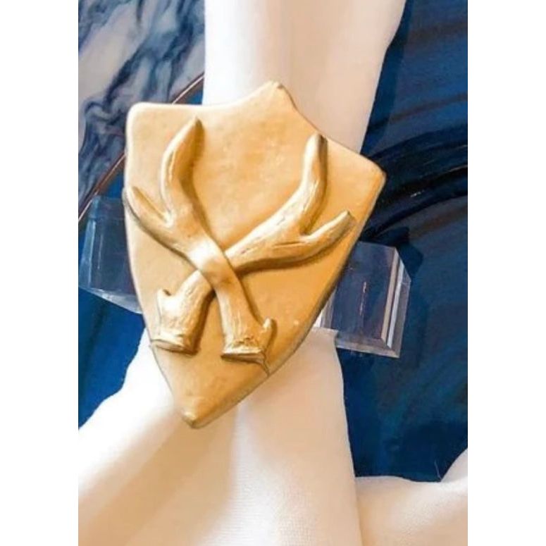 Deer Antler Napkin Rings (4)