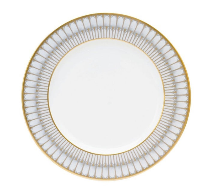 Arcades Grey/Gold Dinner Plate