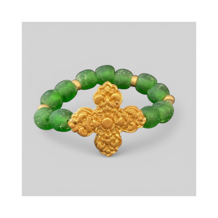 Green Glass Andrea Bracelet
