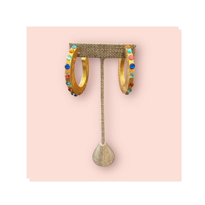 Multicolored Hoops Large