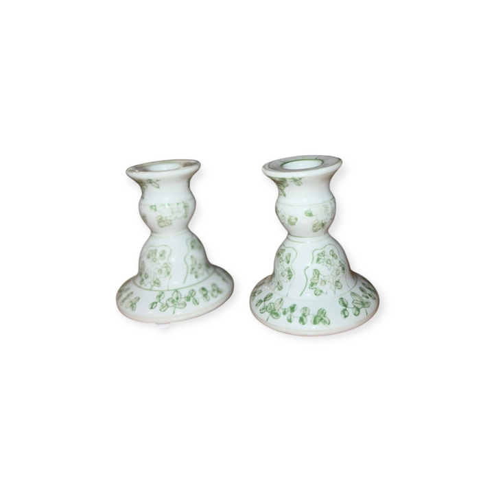 Green Candlesticks (set of 2) #1