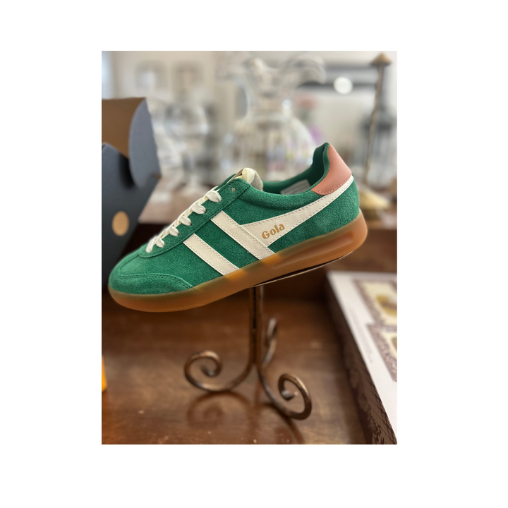 Gola Cyclone Trainer Emerald/Off White/Terracotta/Gum
