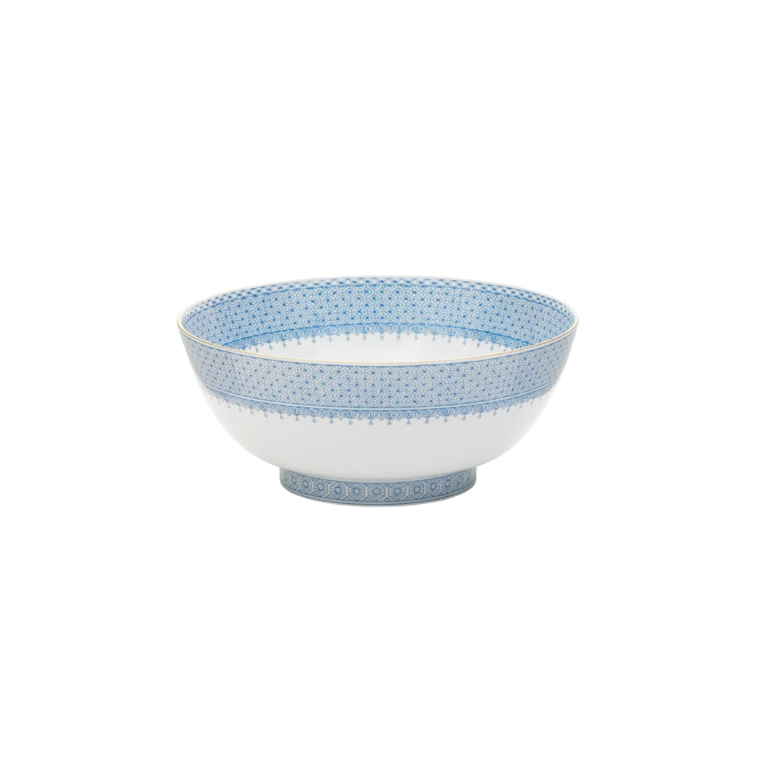 Mottahedeh Cornflower Lace Round Serving Bowl