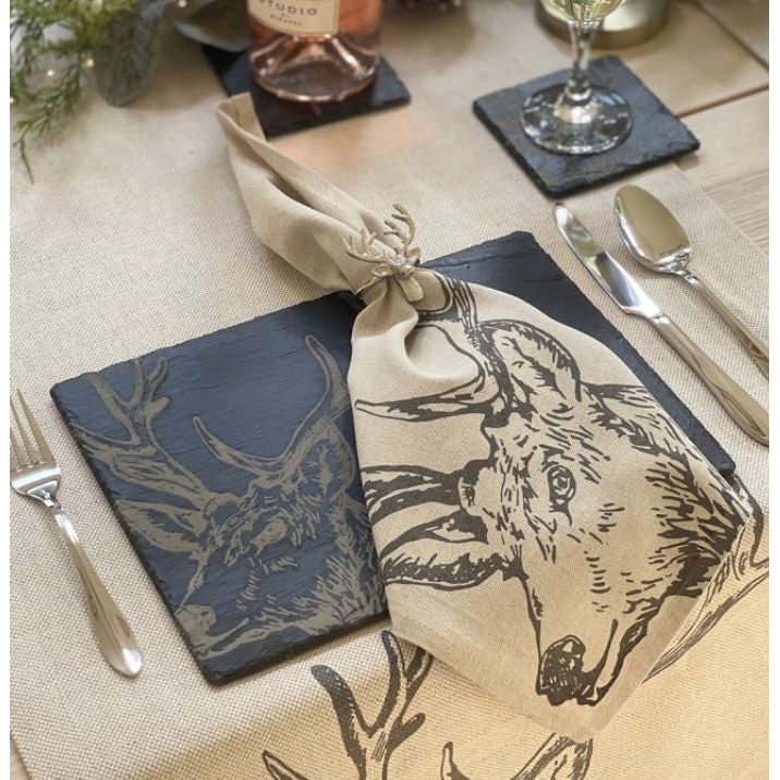 Stag Linen Napkin