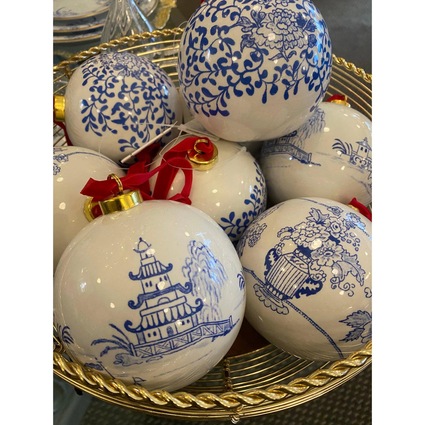 Blue and White Ornament