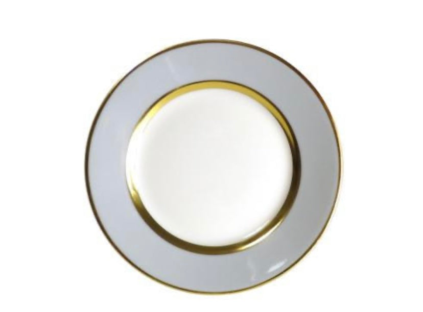 Mak Grey/Gold Bread & Butter Plates