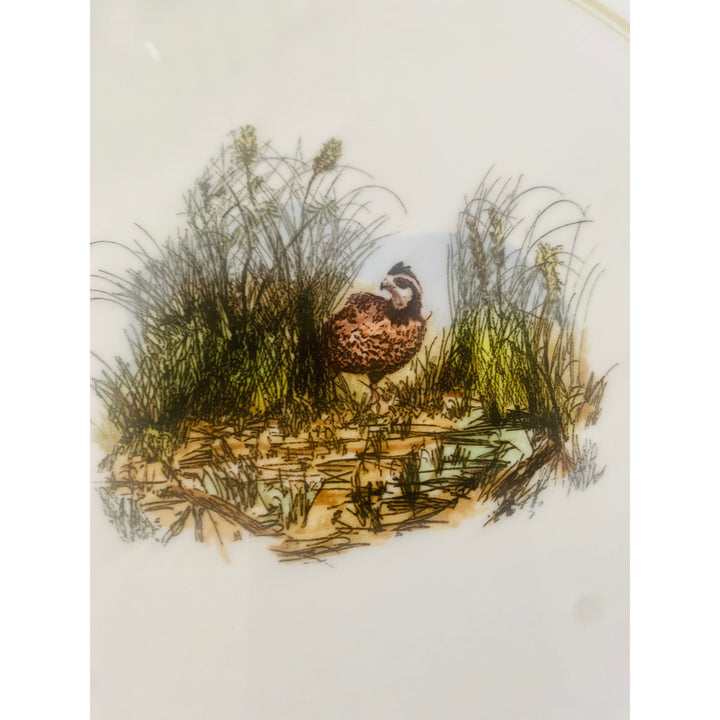 Nesting Quail Dinner Plate