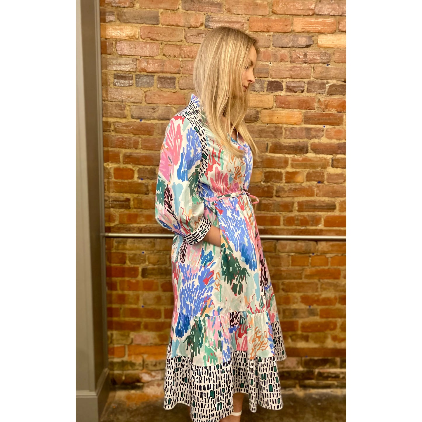 Crosby Tallie Dress in Painted Garden