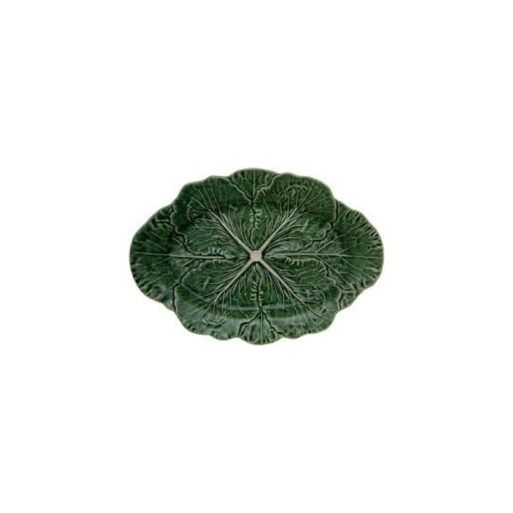 Bordallo Pinheiro Cabbage Green Oval Serving Platter