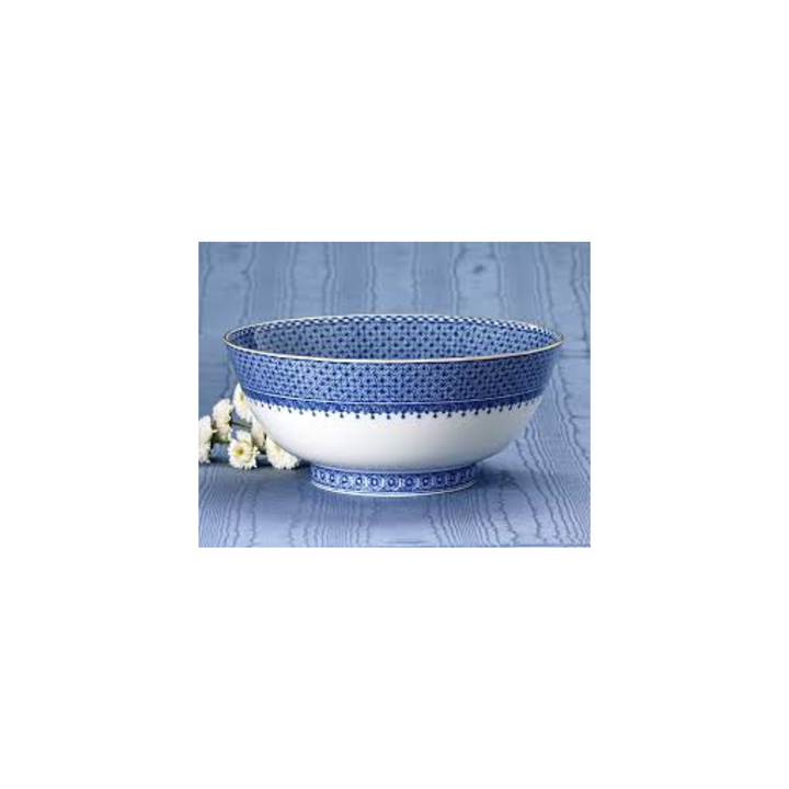 Mottahedeh Blue Lace Round Serving Bowl