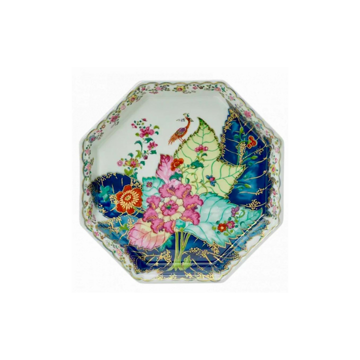 Mottahedeh 8" Tobacco Leaf Octagonal Tray