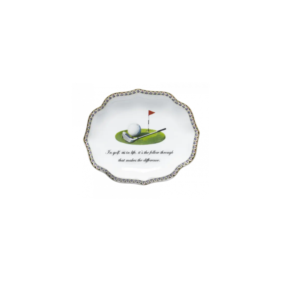 Mottahedeh Golf As In Life Ring Tray