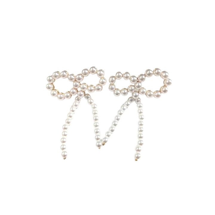 Pearl Bow Earrings