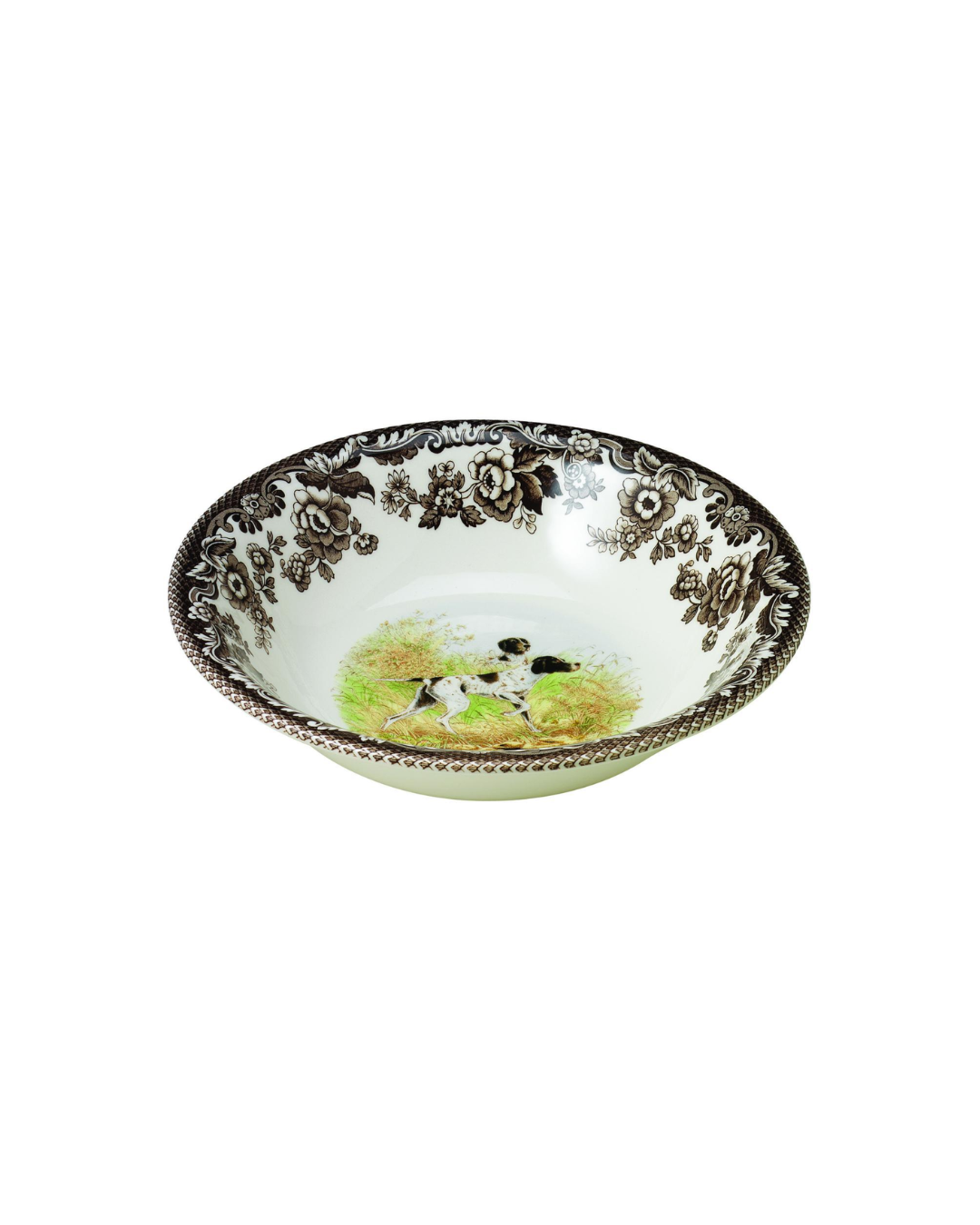 Woodland Ascot Cereal Bowl 8 Inch, Flat Coated Pointer