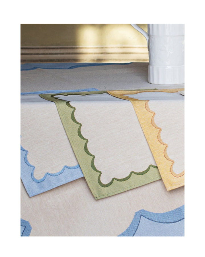 Green Scalloped Placemat (set of 4)