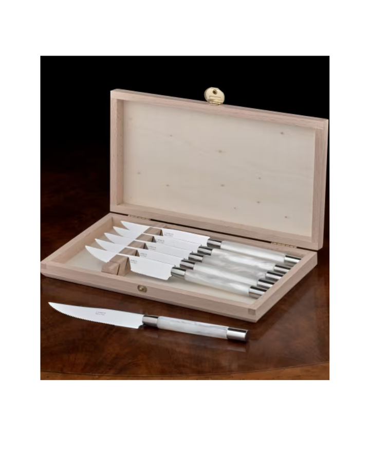White Steak Knives (set of 6)