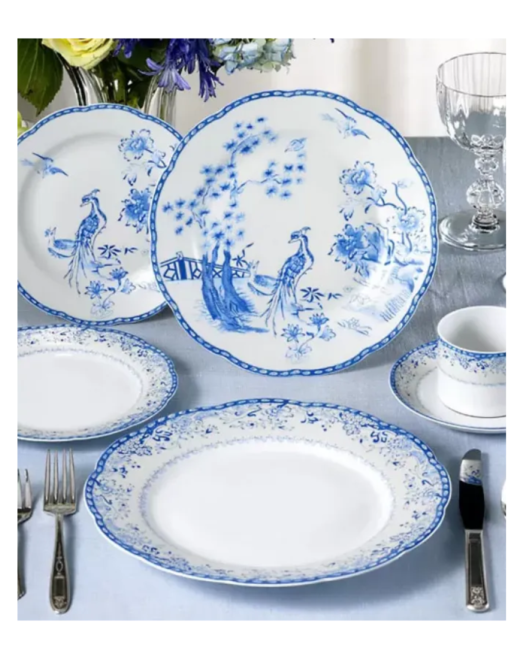 Mottahedeh Virginia Blue Dinner Plate