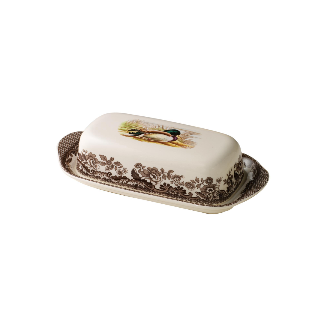 Covered Butter Dish Mallard