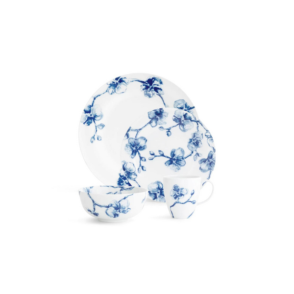 Michael Aram Blue Orchid 4 Piece Dinnerware Set