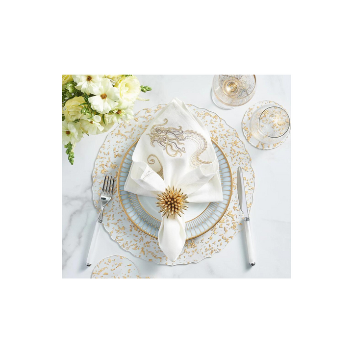 Stardust Placemat in Clear and Gold (set of 4)