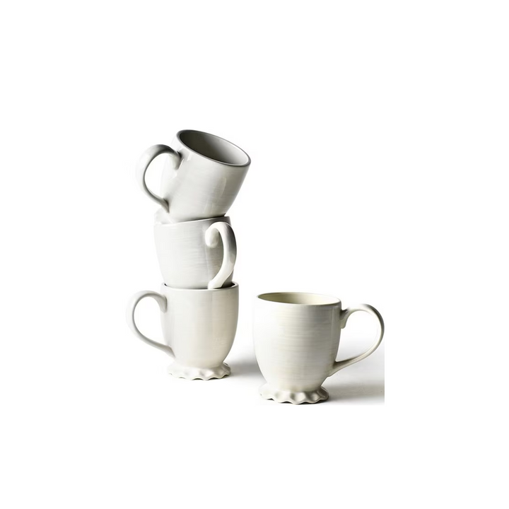 Coton Colors Signature White Ruffle Mug