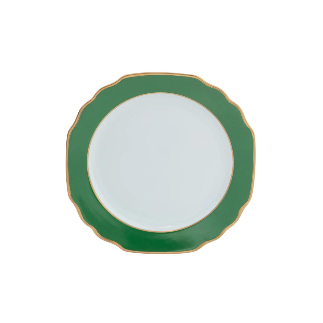 UW Georgian Colorsheen Emerald Dinner Plate