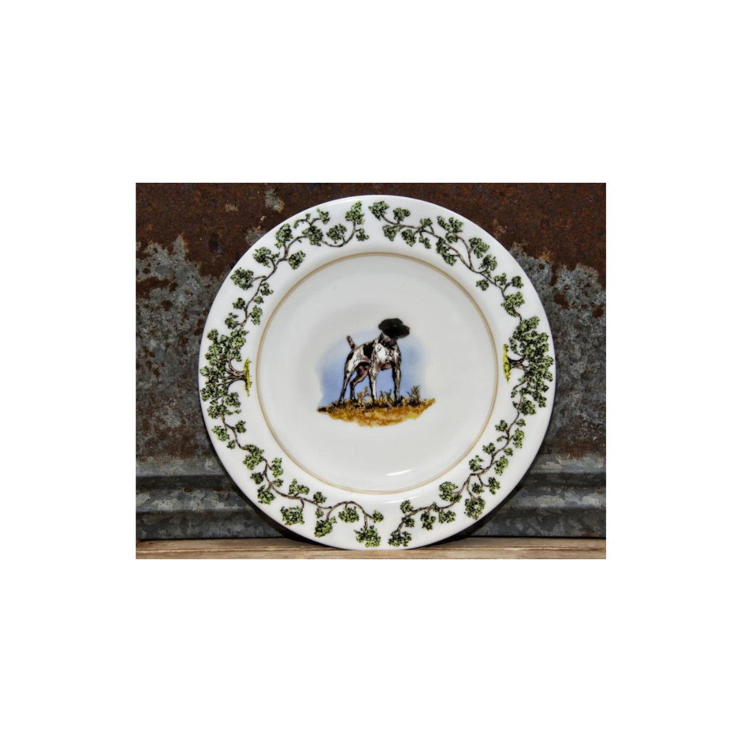 Short Haired Short Tail Pointer Dinner Plate