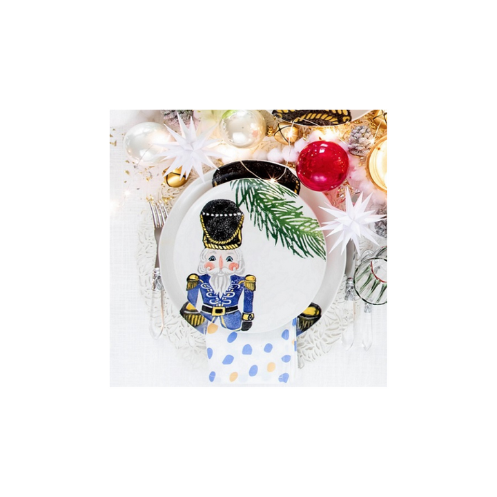 Nutcracker Salad Plate (Blue)