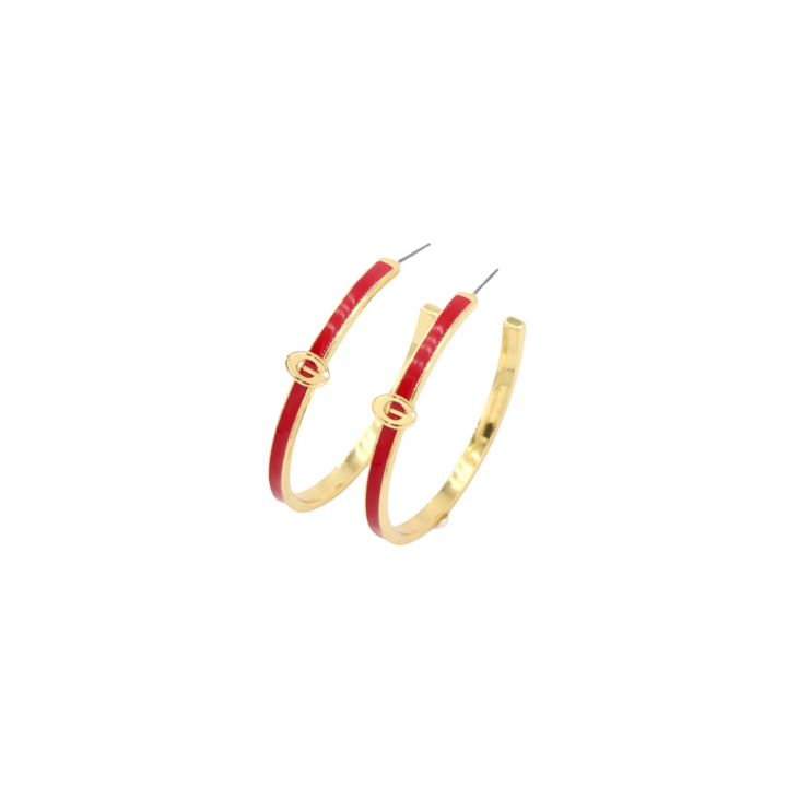 Georgia Logo Hoop Earrings