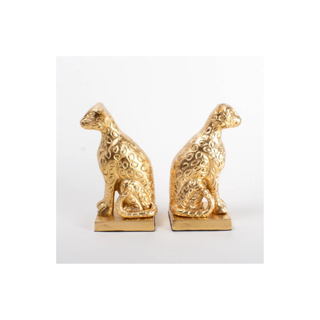 Leopard Book End Set