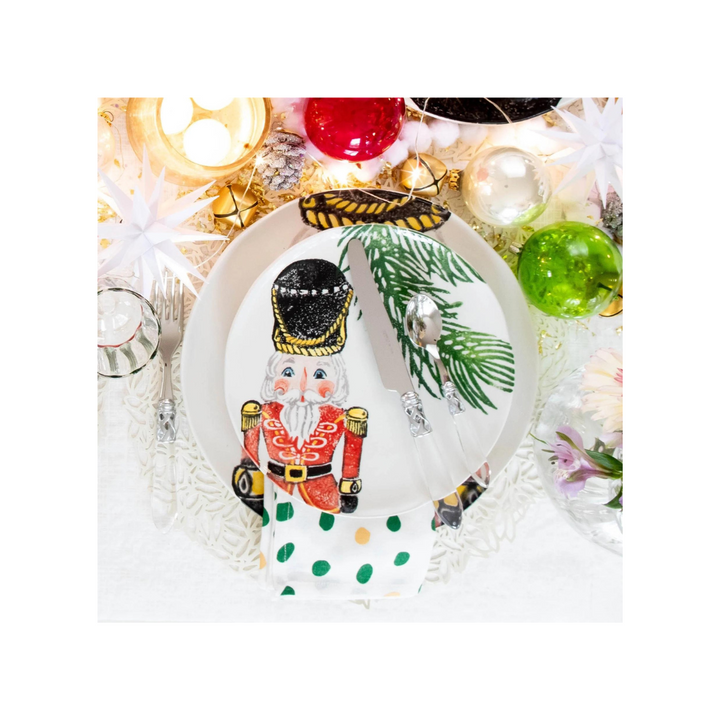 Nutcracker Salad Plate (Red)