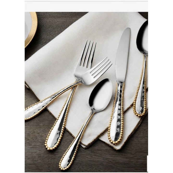 Molten Gold 5 Piece Flatware Set